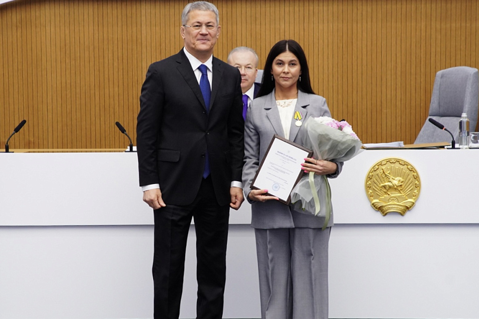 Жительница Башкирии удостоена медали "За вклад в укрепление обороны РФ"