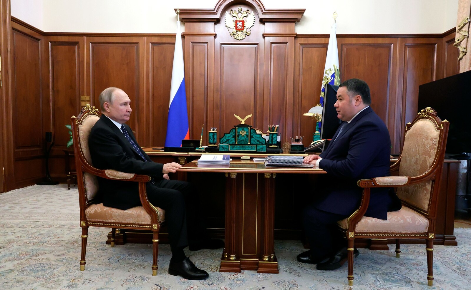 Путин встретился с губернатором Тверской области
