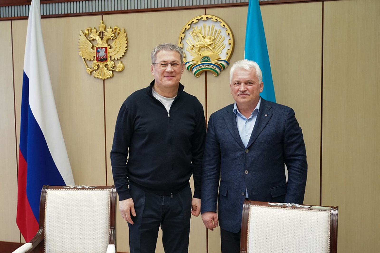 Глава Башкирии Радий  Хабиров встретился с президентом Всероссийской федерации самбо