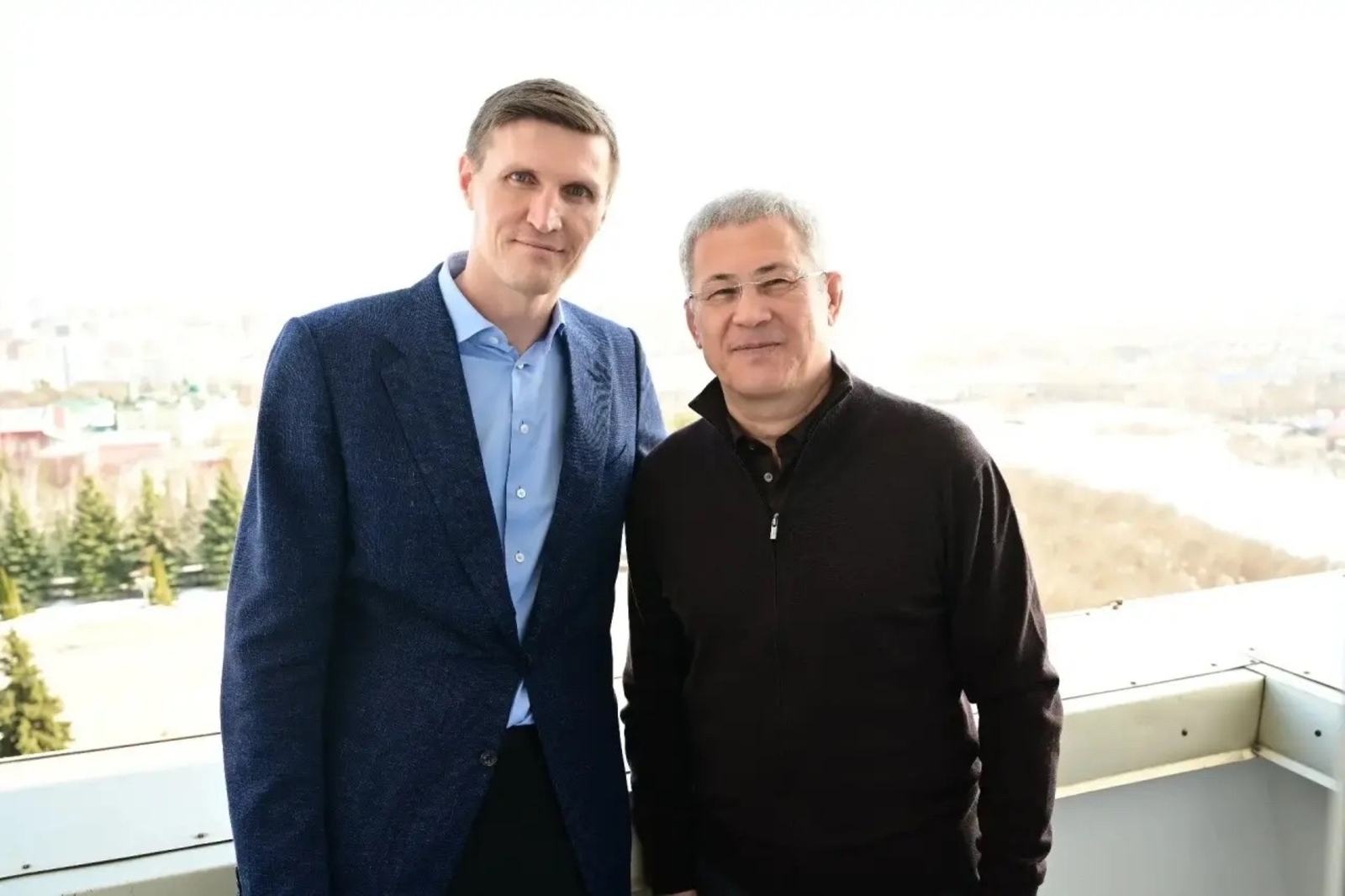 Радий Хабиров обсудил развитие баскетбола с Андреем Кириленко