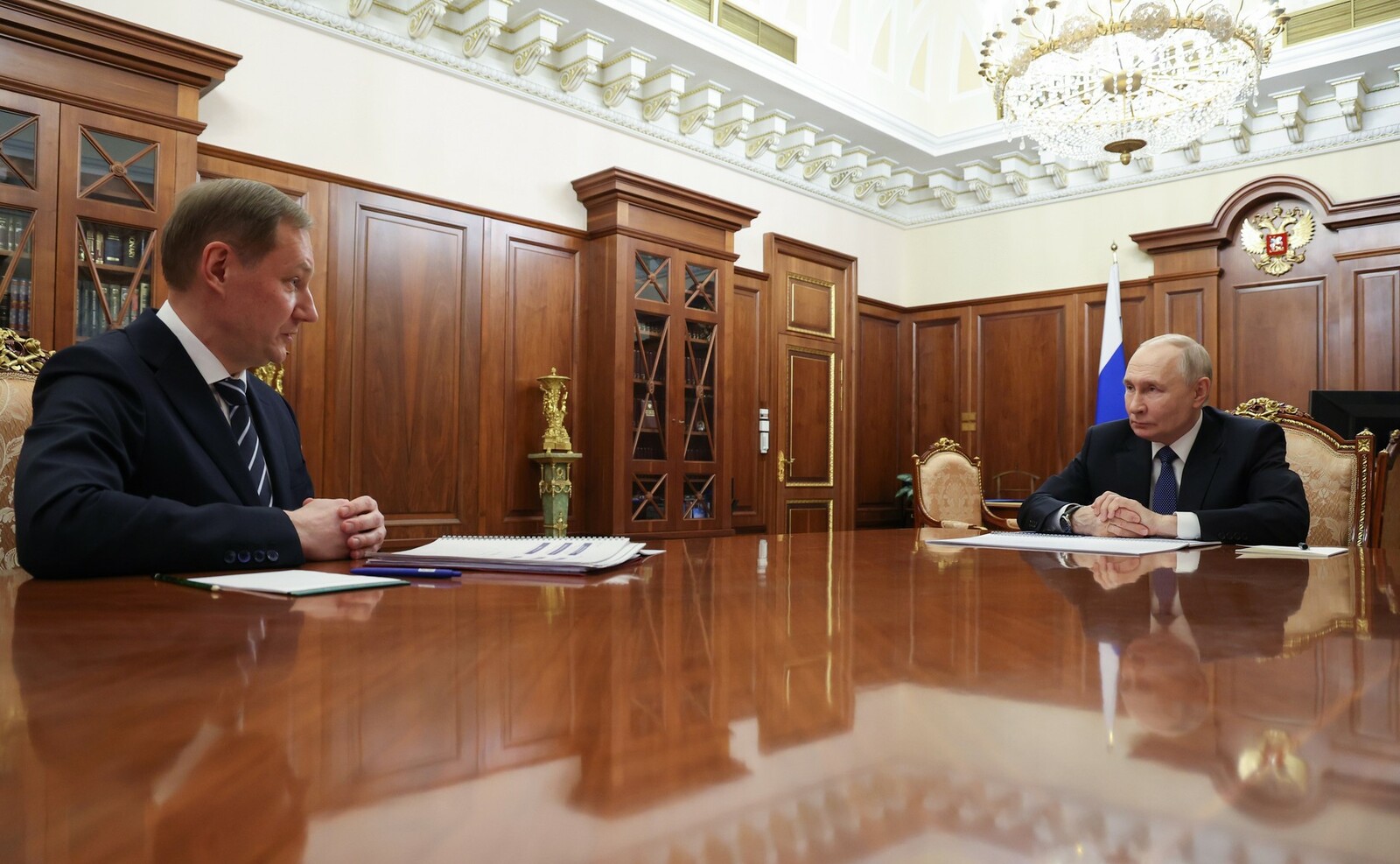 Путин встретился с руководителем Федерального казначейства