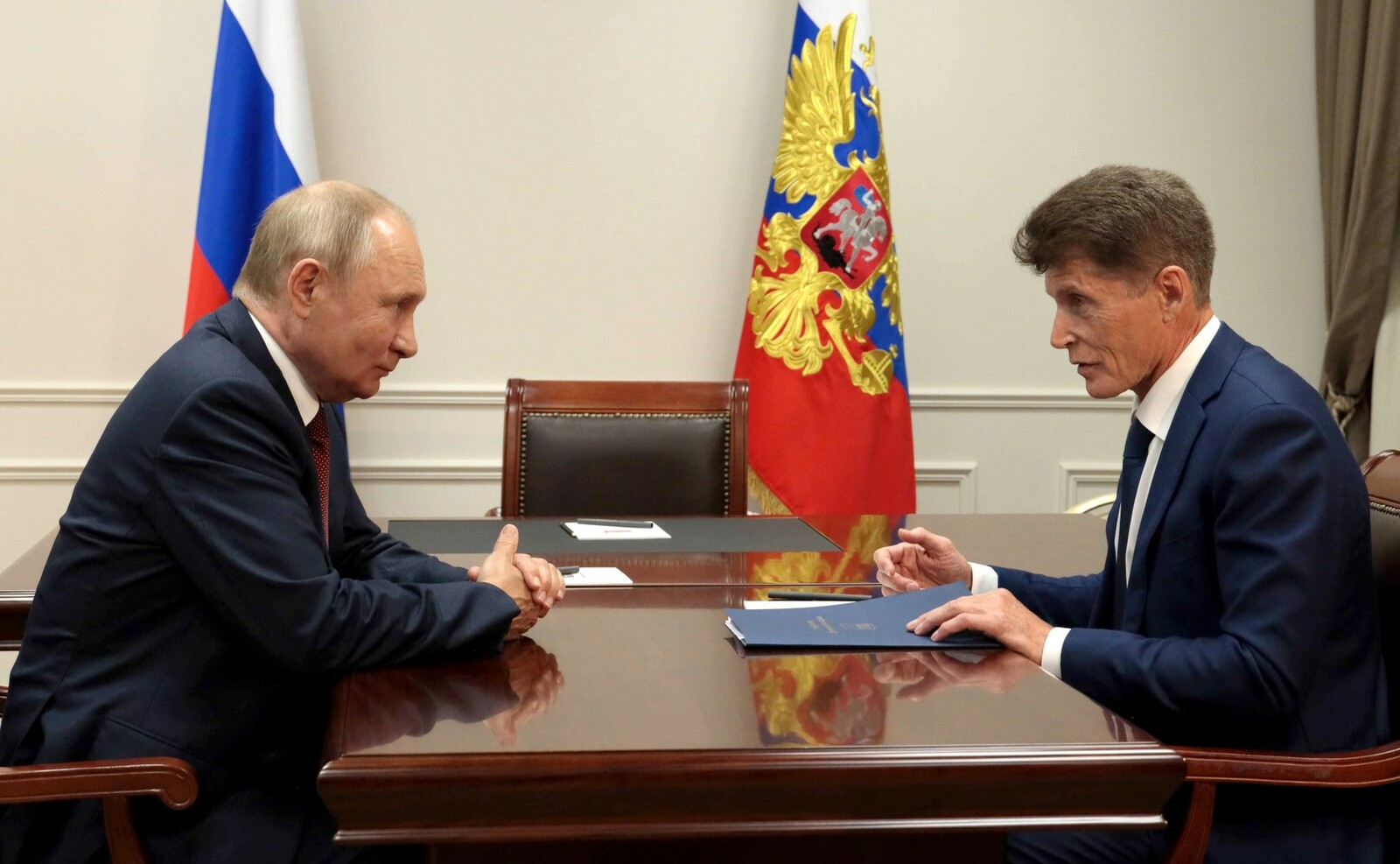 Рабочая встреча с губернатором Приморского края Олегом Кожемяко