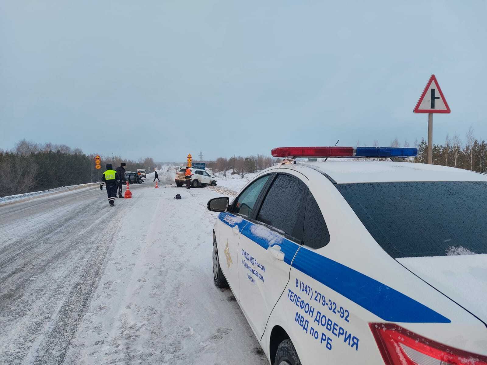 Произошла авария на трассе Давлекановского района