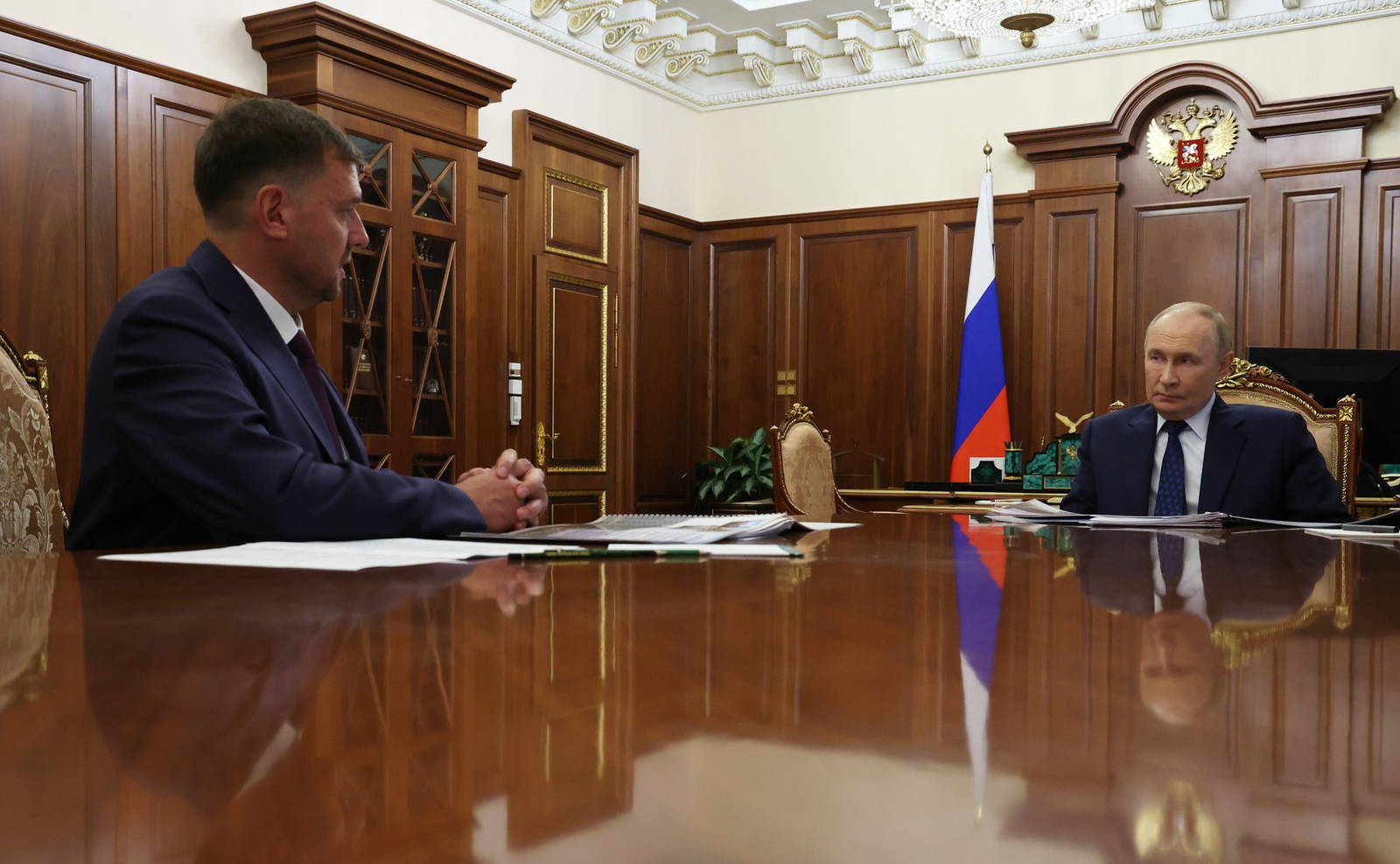 Путин провёл рабочую встречу с губернатором Запорожской области