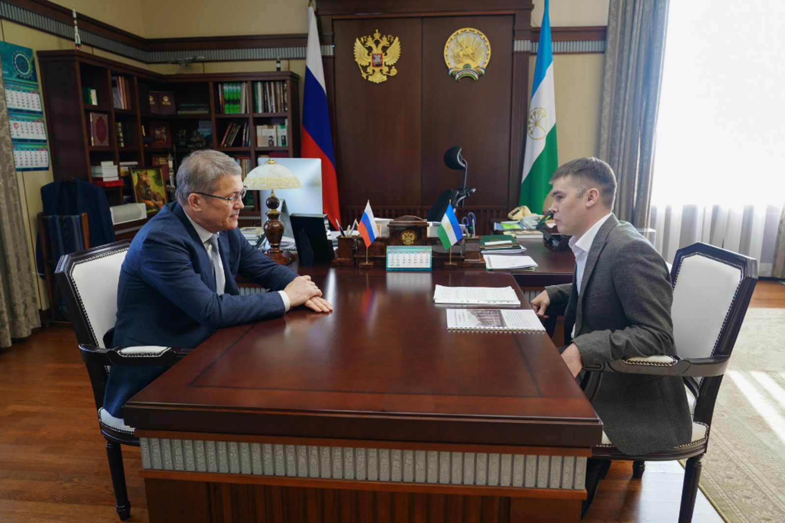 В Башкирии Радий Хабиров встретился с председателем Союза писателей республики