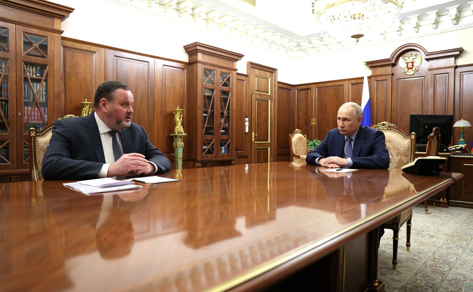 Путин встретился с Министром труда и социальной защиты Антоном Котяковым